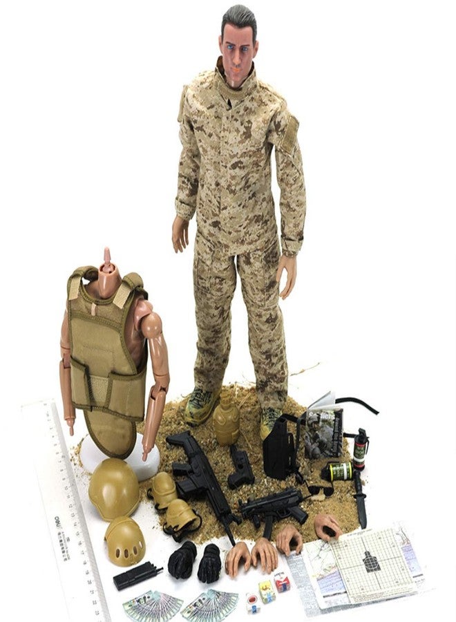 Scakbyer 12 Inch Action Figures Military Set, 1/6 Scale Action Figures Set with Weapons and Accessories - NB01 - Image 2